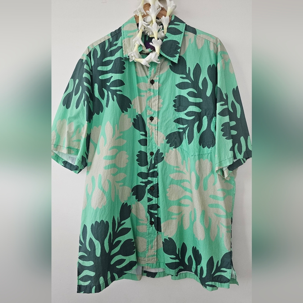 Men's Green Floral Shirt
